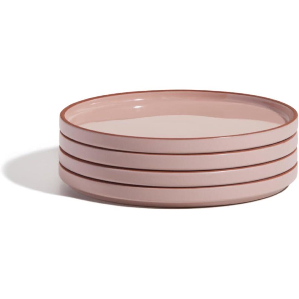 imageOur Place Salad Plates  Set of Four 85 Handcrafted Ceramic Plates  Versatile ampamp Durable  ChipResistant RestaurantGrade  SteamSpice