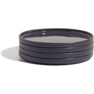 Our Place Salad Plates – Set of Four 8.5” Handcrafted Ceramic Plates | Versatile & Durable | Chip-Resistant, Restaurant-Grade | Steam(Char)
