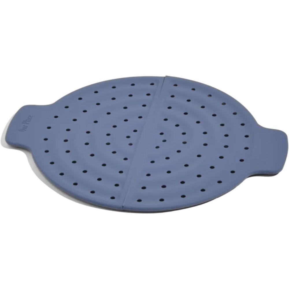 imageOur Place Fearless Fry  Silicone Frying Accessory for Always Pan ampamp Perfect Pot  SplatterFree HeatResistant EasyClean  Blue SaltBlue Salt