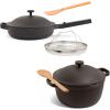 Our Place Mini Cookware Duo | 6-Piece Ceramic Cookware Set with Mini Always Pan & Mini Perfect Pot | Induction & Oven Safe up to 450°F | Nonstick, PFAS-Free Non-Toxic Cookware | Steam(Char)