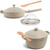 Our Place Mini Cookware Duo | 6-Piece Ceramic Cookware Set with Mini Always Pan & Mini Perfect Pot | Induction & Oven Safe up to 450°F | Nonstick, PFAS-Free Non-Toxic Cookware | Steam(Steam)