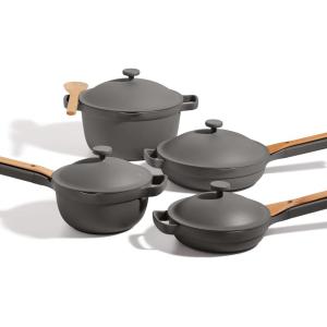Our Place Cookware Set – 13-Piece Kit Including the Always Pan, Perfect Pot and Spatulas | Multifunctional, Toxin-Free Nonstick | Heat Safe up to 450°F | Oven, Stove, Induction Compatible | Char(Char)