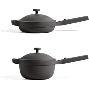 Our Place Mini Cookware Duo | 6-Piece Ceramic Cookware Set with Mini Always Pan & Mini Perfect Pot | Induction & Oven Safe up to 450°F | Nonstick, PFAS-Free Non-Toxic Cookware | Steam(Char)