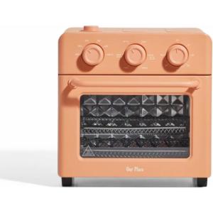 Our Place Wonder Oven | 6-in-1 Stainless Steel Air Fryer Toaster Oven Combo with Basket, Rack, Pan & Tray | Compact 13 QT Countertop Capacity – Toast, Roast, Bake, Reheat, Broil & Steam | Char(Spice)