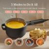 Our Place Perfect Power Pot | Compact 5-in-1 Electric Pot With Steamer, Spatula & More| Portable Cooking Pot with with Nonstick Coating | Char