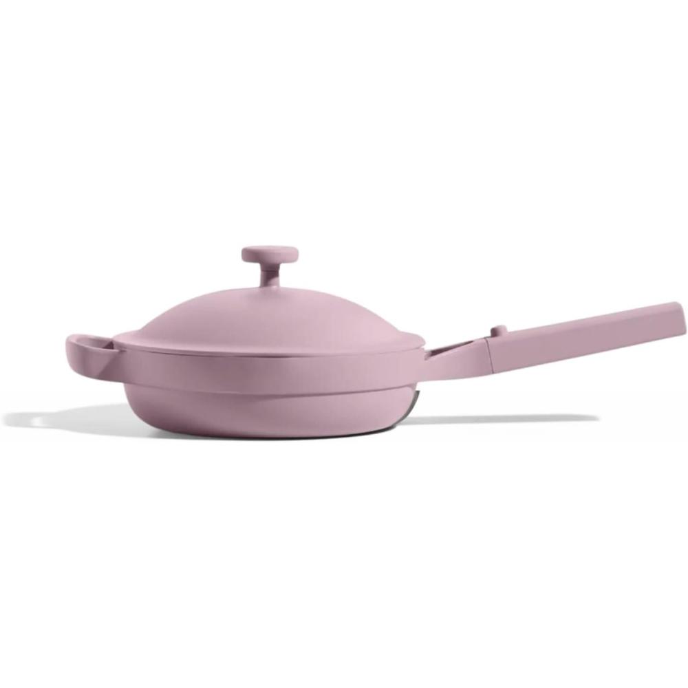 imageOur Place Always Pan 20 105quot Ceramic Pan with Modular Lid Steamer Basket ampamp Spatula Patented 10in1 Nonstick NonToxic Cookware Made Without PFAS Induction ampamp OvenSafe up to 450F SteamLavender