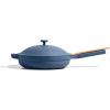 Our Place Always Pan 2.0 | 10.5″ Ceramic Pan with Modular Lid, Steamer Basket & Spatula | Patented 10-in-1 Nonstick, Non-Toxic Cookware Made Without PFAS | Induction & Oven-Safe up to 450°F | Steam(Blue Salt)