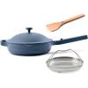 Our Place Always Pan 2.0 | 10.5″ Ceramic Pan with Modular Lid, Steamer Basket & Spatula | Patented 10-in-1 Nonstick, Non-Toxic Cookware Made Without PFAS | Induction & Oven-Safe up to 450°F | Steam(Blue Salt)