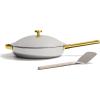 Our Place Mini Titanium Always Pan Pro | 8.5″ PFAS-Free Nonstick Frying Pan with Spatula | Chef-Grade Tri-Ply Stainless Steel & Aluminum Build | Induction & Oven-Safe up to 750°F | Gold(Gold)