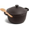 Our Place Perfect Pot – 5.5 Qt. Nonstick Ceramic Sauce Pan with Lid | Versatile Cookware for Stovetop and Oven | Steam, Bake, Braise, Roast | PTFE and PFOA-Free | Toxin-Free, Easy to Clean | Sage(Char)