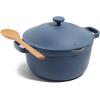 Our Place Perfect Pot – 5.5 Qt. Nonstick Ceramic Sauce Pan with Lid | Versatile Cookware for Stovetop and Oven | Steam, Bake, Braise, Roast | PTFE and PFOA-Free | Toxin-Free, Easy to Clean | Sage(Blue Salt)