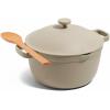 Our Place Perfect Pot – 5.5 Qt. Nonstick Ceramic Sauce Pan with Lid | Versatile Cookware for Stovetop and Oven | Steam, Bake, Braise, Roast | PTFE and PFOA-Free | Toxin-Free, Easy to Clean | Sage(Steam)