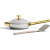 Our Place Mini Titanium Always Pan Pro | 8.5″ PFAS-Free Nonstick Frying Pan with Spatula | Chef-Grade Tri-Ply Stainless Steel & Aluminum Build | Induction & Oven-Safe up to 750°F | Gold(Gold)