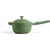 Our Place Perfect Pot – 5.5 Qt. Nonstick Ceramic Sauce Pan with Lid | Versatile Cookware for Stovetop and Oven | Steam, Bake, Braise, Roast | PTFE and PFOA-Free | Toxin-Free, Easy to Clean | Sage(Sage)