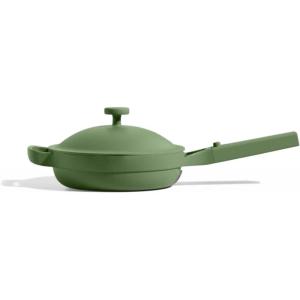 Our Place Always Pan 2.0 | 10.5″ Ceramic Pan with Modular Lid, Steamer Basket & Spatula | Patented 10-in-1 Nonstick, Non-Toxic Cookware Made Without PFAS | Induction & Oven-Safe up to 450°F | Steam(Sage)