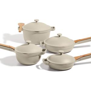 Our Place Cookware Set – Complete 13-Piece Set Including Always Pan 2.0, Mini Always Pan, Perfect Pot, and Mini Perfect Pot | Multifunctional, Toxin-Free Nonstick | Replaces 36 Pieces | Steam