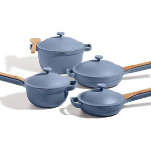 Our Place Cookware Set – Complete 13-Piece Set Including Always Pan 2.0, Mini Always Pan, Perfect Pot, and Mini Perfect Pot | Multifunctional, Toxin-Free Nonstick | Replaces 36 Pieces | Blue Salt