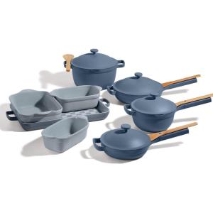 Our Place Ultimate Cookware Set – Complete 18-Piece Set Including the Always Pan, Perfect Pot, and Bakeware Set | Multifunctional, Toxin-Free Nonstick | Replaces 44 Pieces | Blue Salt