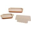 Our Place Essentials 4-Piece Griddle Pan Set | Nonstick Griddle Standard & Mini with Reusable Silicone Oven Mats | Thermakind™ PFAS-Free Nonstick, Oven Safe, Stovetop to Oven Versatility | Terracotta