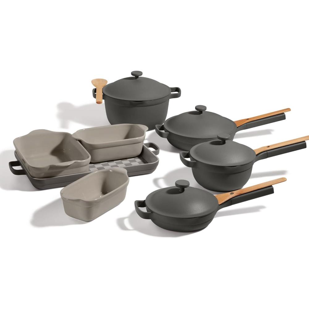 image:imageOur Place Ultimate Cookware Set  Complete 18Piece Set Including the Always Pan Perfect Pot and Bakeware Set  Multifunctional ToxinFree Nonstick  Replaces 44 Pieces  Char