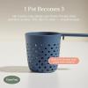 Our Place Cooker Cups – Space-Saving Cooking Baskets for Perfect Pot | Dishwasher Safe, Food-Grade Nylon | 4-Cup Capacity Each | One Pot Efficiency | Blue Salt(Blue Salt)
