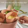 Our Place Cooker Cups – Space-Saving Cooking Baskets for Perfect Pot | Dishwasher Safe, Food-Grade Nylon | 4-Cup Capacity Each | One Pot Efficiency | Blue Salt(Char)