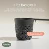 Our Place Cooker Cups – Space-Saving Cooking Baskets for Perfect Pot | Dishwasher Safe, Food-Grade Nylon | 4-Cup Capacity Each | One Pot Efficiency | Blue Salt(Char)