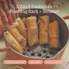 Our Place Perfect Pot Roasting Rack – 2-in-1 Custom-Fit Rack and Steamer | Toxin-Free Ceramic Coating | With Oven-Safe Silicone Feet | Char(Char)
