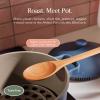 Our Place Perfect Pot Roasting Rack – 2-in-1 Custom-Fit Rack and Steamer | Toxin-Free Ceramic Coating | With Oven-Safe Silicone Feet | Char(Char)