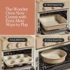 Our Place Wonder Oven + Baker’s Kit | 6-in-1 Air Fryer & Toaster Oven with Steam Infusion | 3-Piece Nonstick Ceramic Bakeware Set (Round, Square & Muffin Pan) | Non-Toxic PFAS-Free Baking | Steam