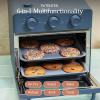 Our Place Wonder Oven + Baker’s Kit | 6-in-1 Air Fryer & Toaster Oven with Steam Infusion | 3-Piece Nonstick Ceramic Bakeware Set (Round, Square & Muffin Pan) | Non-Toxic PFAS-Free Baking | Blue Salt