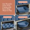 Our Place Wonder Oven Baker’s Kit – 3-Piece Toxin-Free Ceramic Nonstick Bakeware Set (8” Round, 8” Square, 6-Cup Muffin Pan) – Oven-Safe up to 450°F – Spice(Blue Salt)