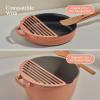 Our Place Fry Deck – Nonstick Ceramic Coated Frying Accessory for Always Pan & Perfect Pot | Lightweight, Heat-Resistant | Includes Cooking Chopsticks | Enhances Frying Experience | Steam(Spice)