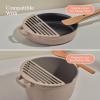 Our Place Fry Deck – Nonstick Ceramic Coated Frying Accessory for Always Pan & Perfect Pot | Lightweight, Heat-Resistant | Includes Cooking Chopsticks | Enhances Frying Experience | Steam(Steam)