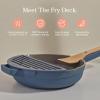 Our Place Fry Deck – Nonstick Ceramic Coated Frying Accessory for Always Pan & Perfect Pot | Lightweight, Heat-Resistant | Includes Cooking Chopsticks | Enhances Frying Experience | Steam(Blue Salt)